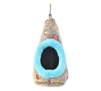 Parrot Nest - Hanging Bird Nest Bed for Small Medium Parrots with Soft Velvet Material for Sleep and Security | Lightweight 60g Egg Shaped Nests for Conures Lovebirds Parakeets Finches in Cage