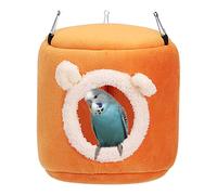 Parrot - Nid Chaud Nid d'oiseau | Kageig-Parrot Bird Cotton Nest avec 3 Crochets, Chauffe Oiseau Hiver pour Cage Chalet Chaud Câlin