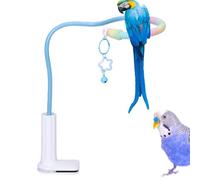Parrot Perch - Bird Perches for Nail Trimming and Filing - Bird Stand Perch Swing Toys | Parrot Stand | Cockatiel Toys with Bell, Non-Slip Conure Training Accessories for Parakeet Cage Indoor Play