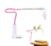 Parrot Perch - Bird Perches for Nail Trimming and Filing - Bird Stand Perch Swing Toys | Parrot Stand | Cockatiel Toys with Bell, Non-Slip Conure Training Accessories for Parakeet Cage Indoor Play