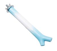 Parrot Perch Stand Pole - Natural Mineral Bird Nail & Beak Grinding Toy | 6.69 x 0.79 x 0.79 Inch (17x2x2cm), Forked Branch Design, Gradient Color Finish, Easy Bolt Mount Hardware