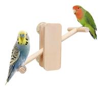 Parrot Perch - Wooden Seesaw Perch Paly Stand,Parrot Toys | for Home Training Mental Stimulation Physical Exercise Boredom Prevention Environmental Enrichment