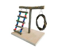 Parrot Play Stand - Bird Person Stand Wood - Tabletop Bird Punch, Play, Parrot Playstand Gage Toys Pour Cockatiels Conurs Oiseaux Sta Perroquets Cockatiels Pour Petits