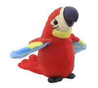 Parrot, réaliste électronique, 22x12x12cm, Peluche Interactive Parlant, Figurine de Musique d'oiseau à gazouilli