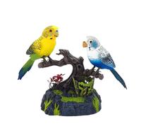 Parrot Repeats Parrot Repeats - Perroquet électrique réaliste chantant et sonnant | Décoration de maison à oiseau activée par la voix - Cadeau d'anniversaire pour