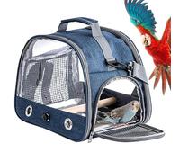 PARROT - Sac de transport portable pour oiseaux - Design en maille respirante - Sac à dos léger de transport d'animaux pour les voyages de shopping de visite chez le vétérinaire, accessoires pour