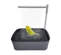 Parrot Shower Bath, Automatic Bird Tub, Circulating Faucet System, Rechargeable Design Feature, Perfect for Lovebird Grooming, Finch Bathing Time and Daily Hygiene Routine
