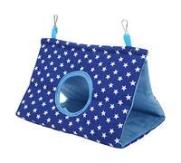 Parrot Sleeping Bed Hanging Tent | Warm Flannel Interior for Budgies & Parakeets | Triangular Bird Hammock for Rest/Hide/Play | Canvas & Sponge, Easy to Maintain (Type 2)