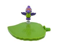 Parrot Stand Cage, Leaf Shaped Bird Cage Playstand, 5.12x4.41in Versatile Interactive Play Gym Toy, Portable Tray Accessories for Bedroom, Balcony, Garden Use
