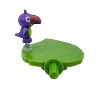 Parrot Stand Cage, Leaf Shaped Bird Cages Play Stands Tray, Interactive Gym Toy Trays, Accessories for Garden, Birds Perch, Easy to Clean, Enriching Pet Playground, 13x11.2x8cm