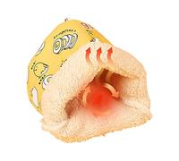 Parrot - Stuffed Bird Hideaway Cave, Plush Material, Removable Washable Grass Mat, Metal Hinged Clip Fastener | Nest For Finch Parrotlet Senegal Quaker African Grey Budgerigar