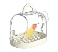 Parrot Take-Out Cage, Travel Carrier Tray, 9.06x6.1x6.89 inch Escape-Proof Buckle, Easy to Clean, Breathable Parrot Cage for Travel, Home, Offices, Camping