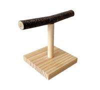Parrot Training T Stand - Perch à Cocktail en Bois | Support d'oiseaux Portable, Training Play Support en Forme de T pour Perroquet Parakeet Cockatiels Bend Budgies Finch Amateurs