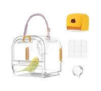Parrot Travel Cage - Parakeet Travel Carrier with Pull Out Tray - Breathable Pet Bird Playing Habitat for Budgies Sparrow Macaws Parakeet Cockatiels It Simplifies Transportation.