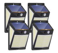 Parrot Uncle Lampe Solaire Exterieur Détecteur de Mouvement, 238 LED Lumiere Solaire Exterieur 3 Modes Spot LED, Grand angle de 270 °, IP65 Etanche éclairage Jardin Decoration (lot de 4)