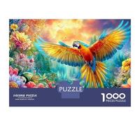 Parrot Volant sur Un Sentier Vivant Puzzle De 1000 Pièces Perroquet coloré Jeu De Puzzle Familial pour Toutes Les Âges 52x38cm/1000pcs