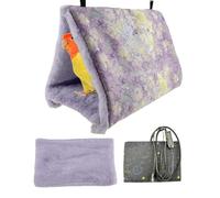 Parrot Warm Nest, Hiver Heating House, Bird Sleeping Nest, Plush Bird Nests with Removable USB Warmer Pad, Perfect for Providing Warmth and Comfort to Your Cockatiel Or