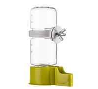 Parrot Water Dispenser, 140ml Large Capacity Automatic Water Feeder, Green Water Feeder for Small Medium Birds, Suspended Bird Feeders for Home (8.8x4.6x13.2cm)