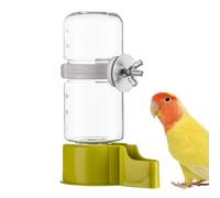 Parrot Water Dispenser, 140ml Large Capacity Feeder, Automatic Green Water Feeder, Small Medium Birds Waterer, Suspended Bird Feeders for Home Use, 3.46x1.81x5.2 inches