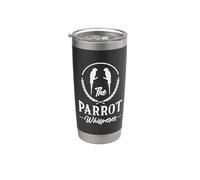 Parrot Whisperer Quaker Oiseau rétro amusant Gobelet isotherme en acier inoxydable double paroi