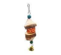 Parrots Chewing Toys, Hangable Parakeet Bite Supplies, Parrots Chewing Hanging Toy for Cockatiels Conures Love Birds Finches, 5.91x1.57 inches, Beak Health