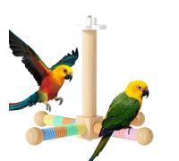 Parrots Perch - 21,5 x 21,5 x 16,5 cm Parakeets Branches Paw Grinding Stick, Natural Instinct Support Rotating Parrots Perch Toy | For Chewing Climbing Cockatiels Lovebirds Conures Budgies Canary