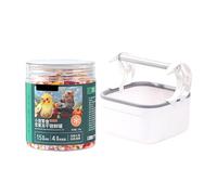 Parrots Play Stand - Perchoirs d'entraînement pour perroquets | Support d'entraînement de bureau d'oiseaux | Stand de parc portable, jouet de cage à oiseaux, cintres pour perruches, L