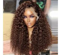 Parrucca Da Donna Alla Moda Con Capelli Umani Ricci Senza Colla, 13X4 13X6, Con Pizzo Frontale E Onda Profonda Pre-Pizzicata