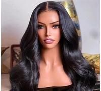 Parrucca Da Donna Con Chiusura In Pizzo E Onda Del Corpo, Senza Colla, 5X5 4X6, Pre-Tagliata E Pre-Pizzicata, Parrucca Trasparente Brasiliana Con Capelli Umani