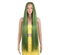 Parrucca Da Donna Lunga E Dritta In Pizzo Sintetico Con Mèches Frontali In Pizzo Per Cosplay, Per Uso Quotidiano