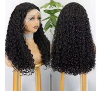 Parrucca Frontale In Pizzo Con Onde D'acqua Da Donna, Densità 350, Capelli Umani, 13X4, Senza Colla, Per Feste Di Matrimonio, 12-22 Pollici