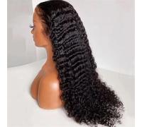 Parrucca Frontale In Pizzo Con Onde Profonde Da Donna, 30 Pollici, HD 13X4, Parrucca Con Capelli Umani, Senza Colla, Stile Riccio Naturale