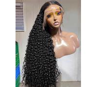 Parrucca Frontale In Pizzo Con Onde Profonde Da Donna, HD, Trasparente, 13X6, 13X4, Parrucca Riccia Con Capelli Umani, Chiusura 5X5, Parrucche Da Festa