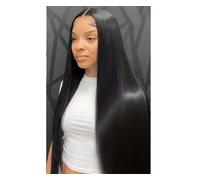 Parrucca Frontale In Pizzo Dritto Da Donna HD Trasparente 13X4 13X6 30-40 Pollici Parrucche Frontali In Capelli Umani Brasiliani