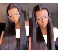 Parrucca Frontale In Pizzo Liscio Da Donna HD Trasparente 13X4 13X6 30-40 Pollici Per Feste Cosplay Parrucca Di Capelli Umani