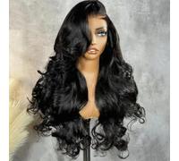 Parrucca Frontale In Pizzo Ondulato Da Donna, Densità HD 450, Senza Colla, Con Capelli Umani, Stile Pre-Pizzicato, Capelli Naturali