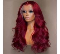 Parrucca Frontale In Pizzo Ondulato Da Donna, HD, Brasiliana, Senza Colla, Per Feste Quotidiane, Con Capelli Umani