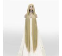 Parrucca Sintetica Frontale In Pizzo Liscio Da Donna, Lunga E Resistente Al Calore, Per Feste Quotidiane, Cosplay