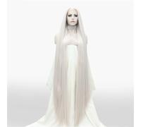 Parrucca Sintetica Frontale In Pizzo Liscio Da Donna, Lunga E Resistente Al Calore, Per Feste Quotidiane, Cosplay