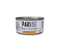 Pars Humido pour chiens et chats, aliment complet en bouillon de cuisson pour chiens et chats de tous âges et tailles, goût THON avec PROSCIUIT DE POULET | 12 boîtes de 85 grammes chacune.