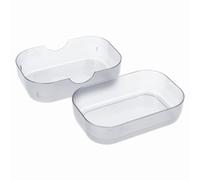 PARSA Beauty Boite a Savon Transparente - Boite Savon Voyage pour savons Solides - Rangement Compact pour Salle de Bain, Cuisine et Voyage - Stable en Plastique, hygiénique et réutilisable