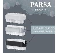PARSA Beauty Brosse Ongles Main Double Face Brosse Ongles - Nail Brush en kit (3 pièces Noir) - Brosse a ongle pour Salle de Bain, WC, lavabo, Atelier