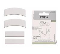 PARSA Beauty Fashion Tape - 27 pièces de 8,5 cm - Scotch Transparent pour Un Maintien Parfait et Confort - Scotch Double Face pour Toutes Les Occasions - Fonctionnalité de Haute qualité