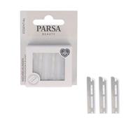 PARSA Beauty Lames de rasoir de rechange pour Tondeuse à sourcils - 3 pièces - Tranchantes en acier japonais - Fabriquées à partir de 100% rPET - Lames durables pour epilation sourcil