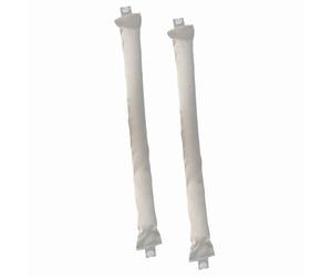 PARSA Beauty Lot de 2 bigoudis en satin - Style sans chaleur - Papillotes en satin doux pour les cheveux - Pour des boucles légères pendant la nuit - Pas de casse - N'abîme pas les cheveux - Boutons