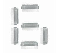 PARSA Beauty Lot de 6 brosses à ongles grises