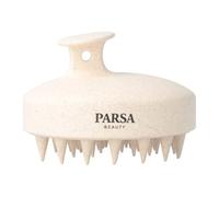PARSA Beauty Nature Love Brosse à shampooing beige - Brosse à shampooing avec paille de blé, massage doux du cuir chevelu, poignée ergonomique, soin des cheveux durable, brosse de massage pour cheveux