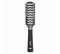 PARSA Beauty Trend Line brosse cheveux - Brosse soufflante (Noire) avec des fentes d'air et des épingles en plastique pour démêler, sécher et lisser les cheveux - Brosse sans tirer