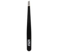PARSA Beauty LOV.U Tweezers Pince à épiler professionnelle (noir) avec surface de préhension oblique pour épiler les sourcils