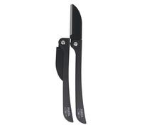 PARSA Men Lot de 2 rasoirs pliants japonais en acier inoxydable pour barbier